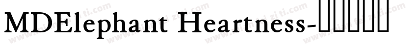 MDElephant Heartness字体转换
